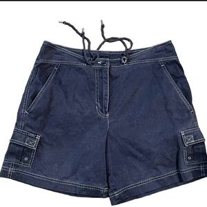 Lauren Ralph Lauren Navy Utility Cargo Shorts Size 8